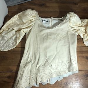 Talk of the walk leather Blouse